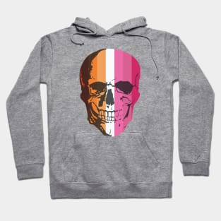 Lesbian Flag Skull Hoodie